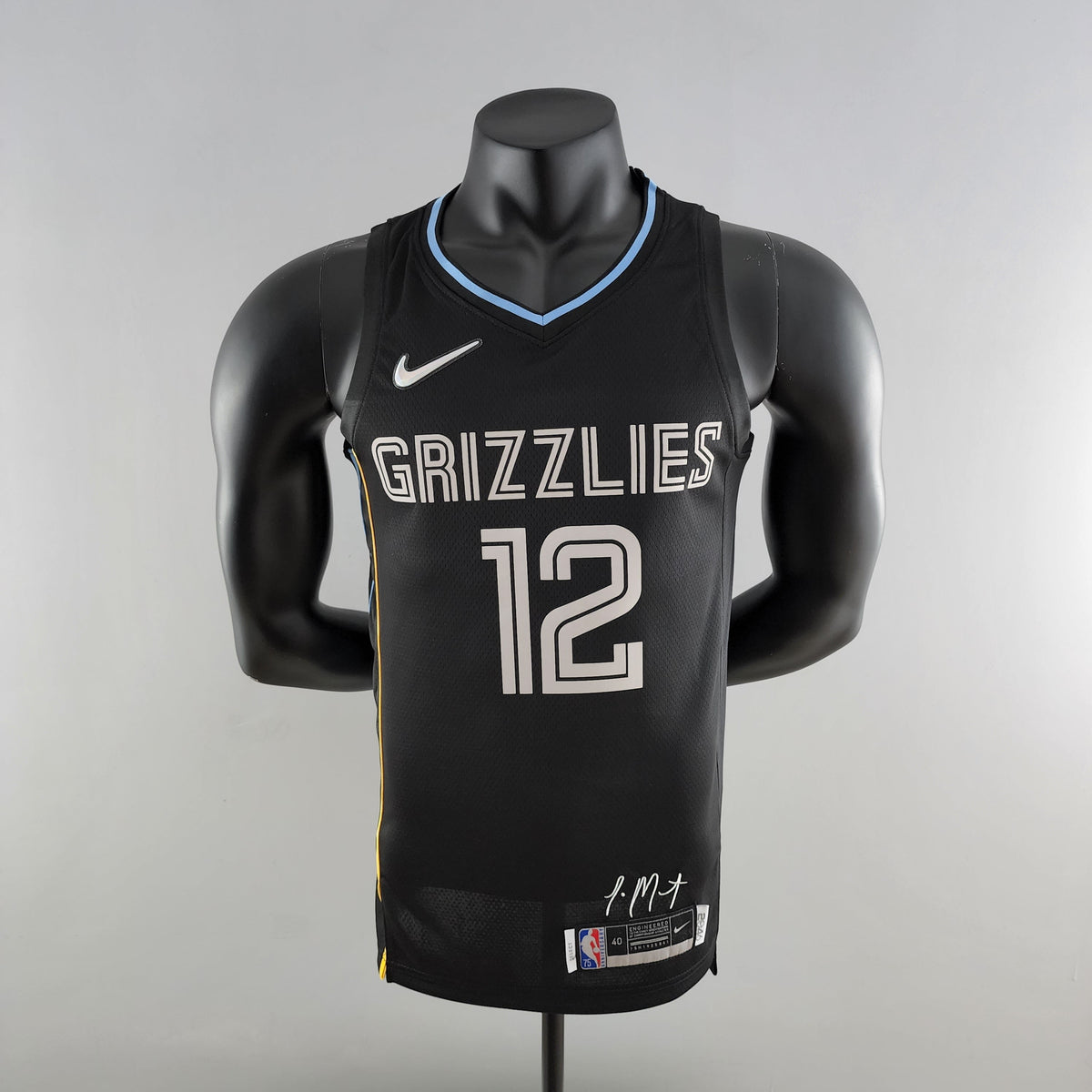 Camisa NBA Memphis Grizzlies #12 Morant - Honor Edition Black