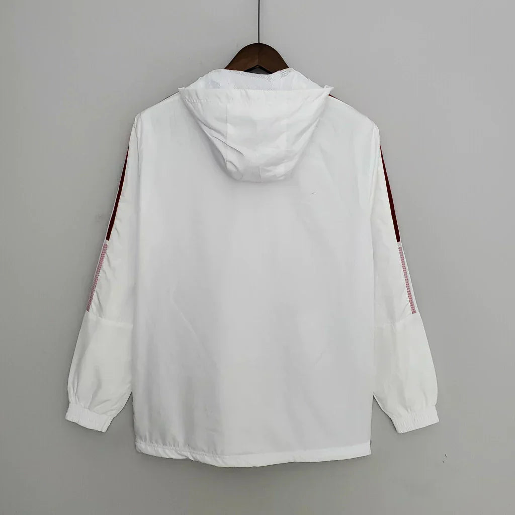 Corta-vento Flamengo Adidas - Branco+Vermelho