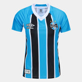 Camisa Grêmio I 25/26 Torcedor Umbro Feminina - Azul+Preto