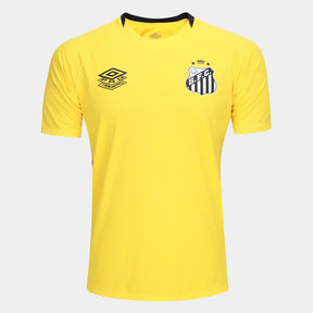 Camisa Santos 25/26 Treino Umbro Masculina - Amarelo+Preto