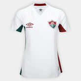 Camisa Fluminense II 25/26 s/n Torcedor Umbro Feminina - Branco+Vermelho