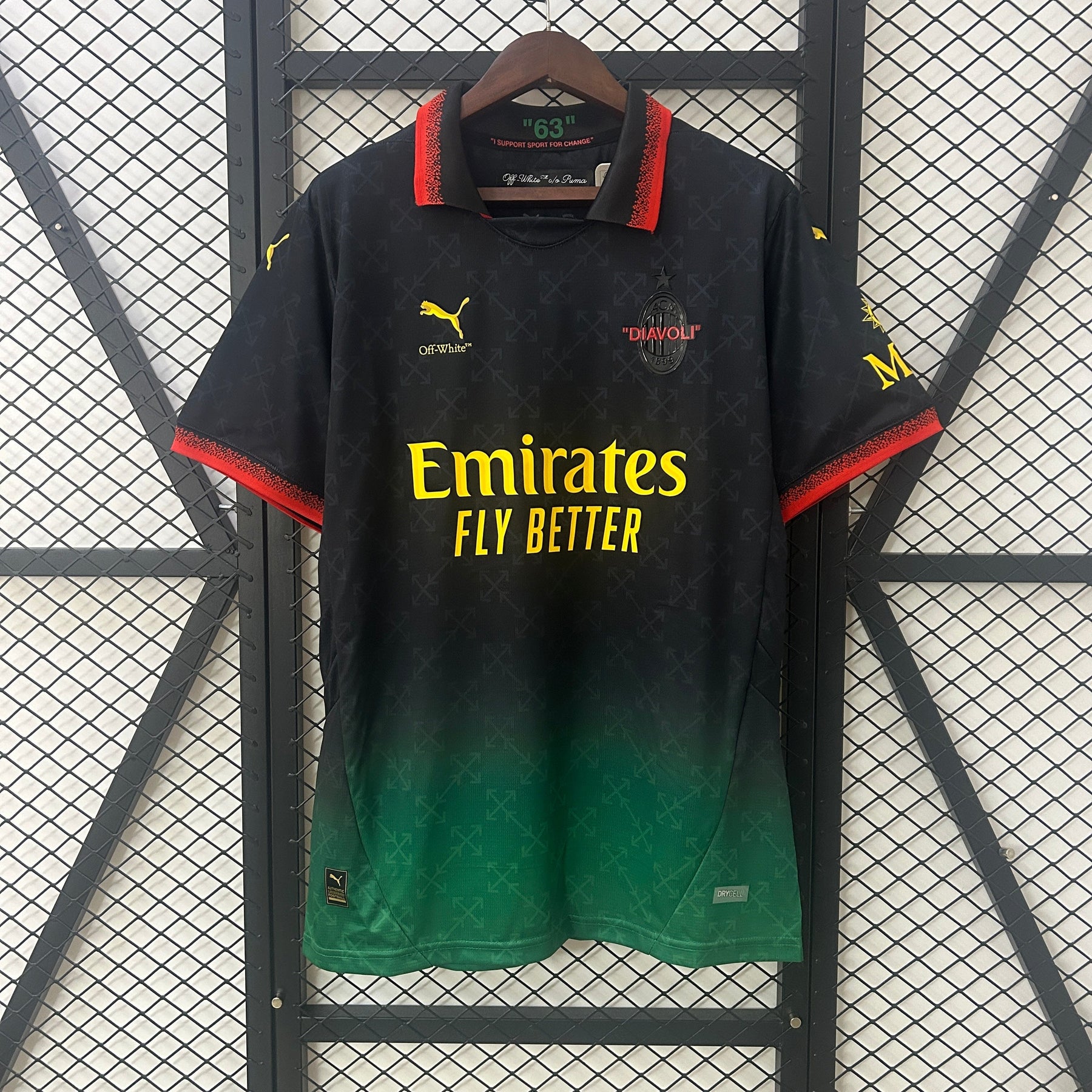 Camisa Milan 25/26 Co-Branded Edition - Preto