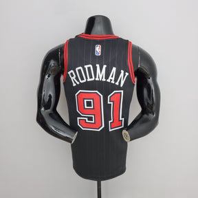 Camisa NBA Chicago Bulls #91 Rodman - Flyers Black