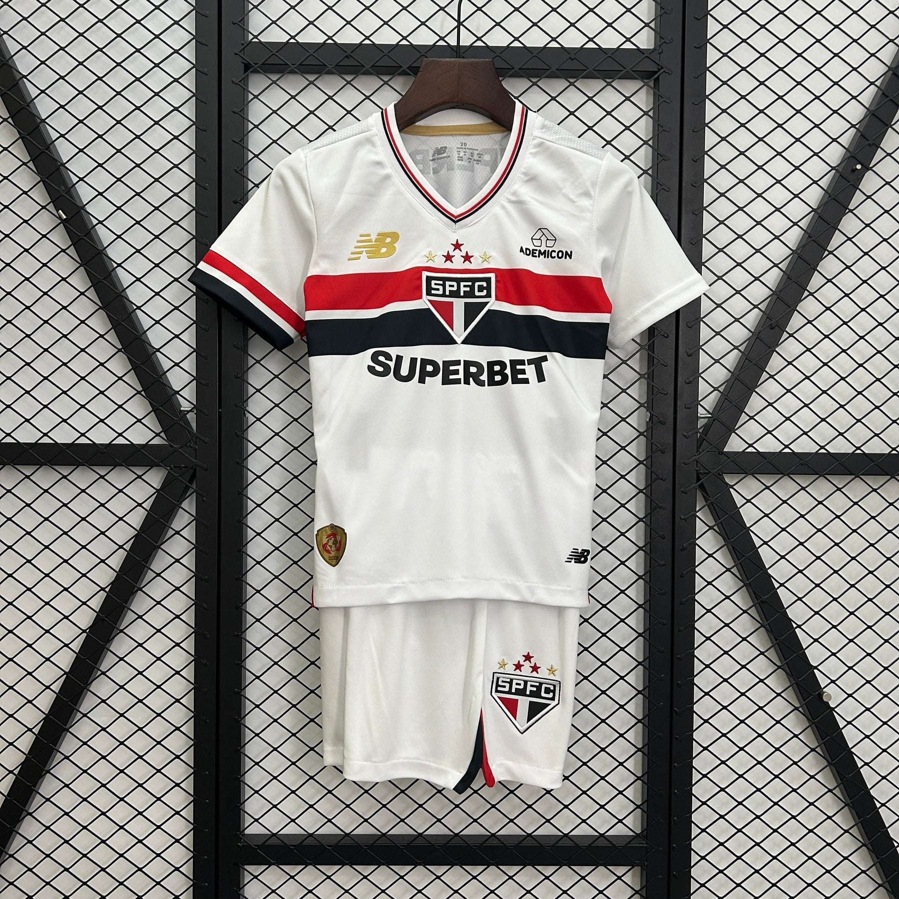 Kit Infantil São Paulo 25/26 New Balance - Branco