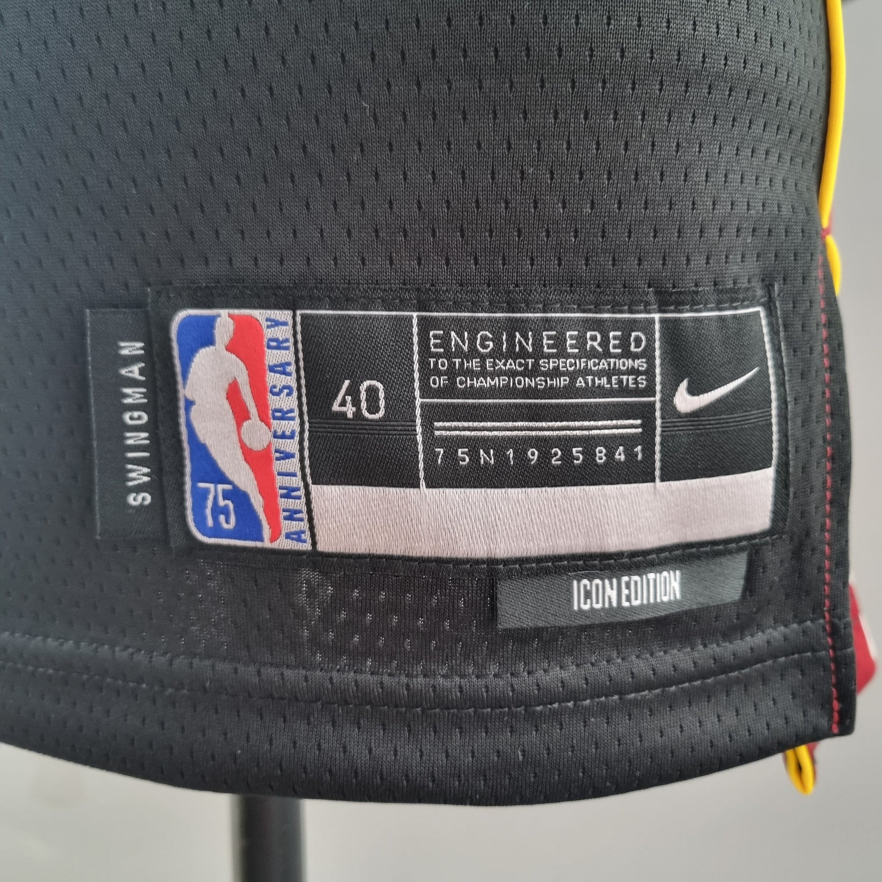 Camisa NBA Miami Heat #6 James - 75° Aniversário Black