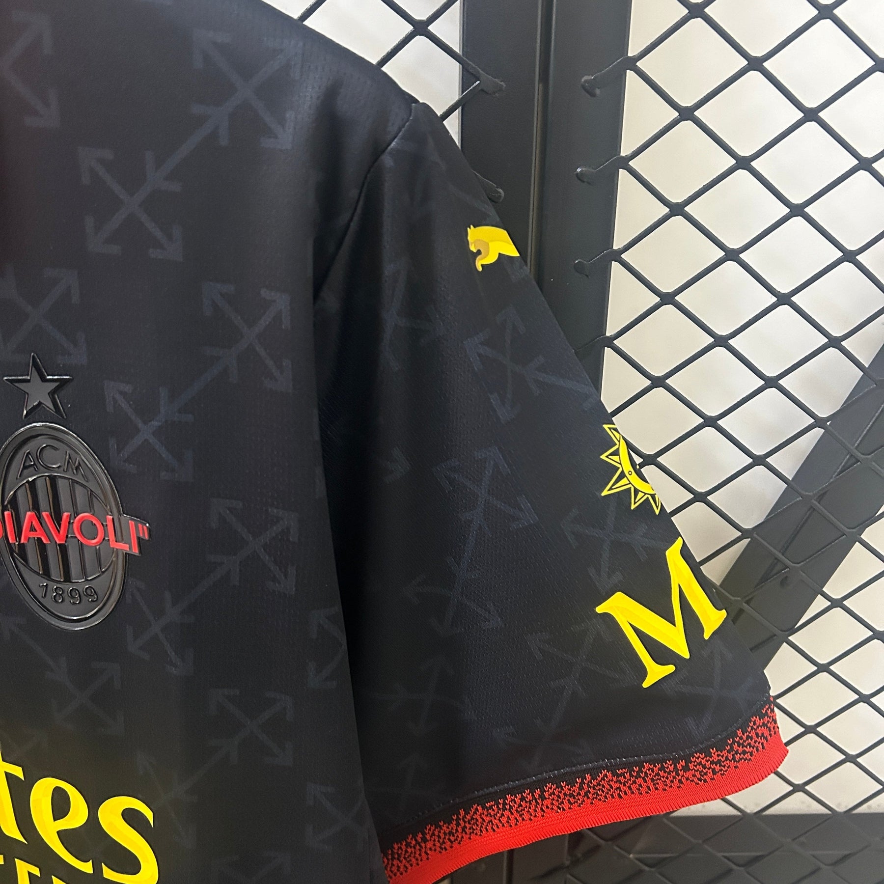 Camisa Milan 25/26 Co-Branded Edition - Preto