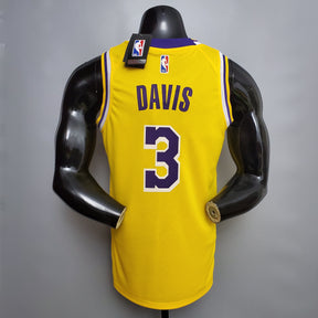 Camisa NBA Lakers #3 Davis Commemorative Yellow - 23/24