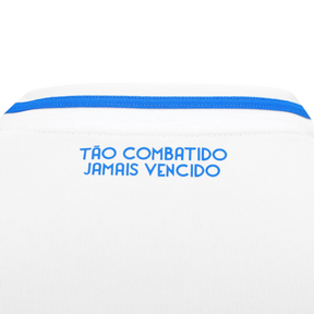 Camisa Cruzeiro II 25/26 Torcedor Masculina - Branca + Azul (PRÉ VENDA)