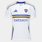 Camisa Boca Juniors Away 2025 s/n° Torcedor Adidas Masculina - Branco+Azul