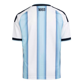 Camisa Infantil Argentina 2026 Home Com Patch Campeão