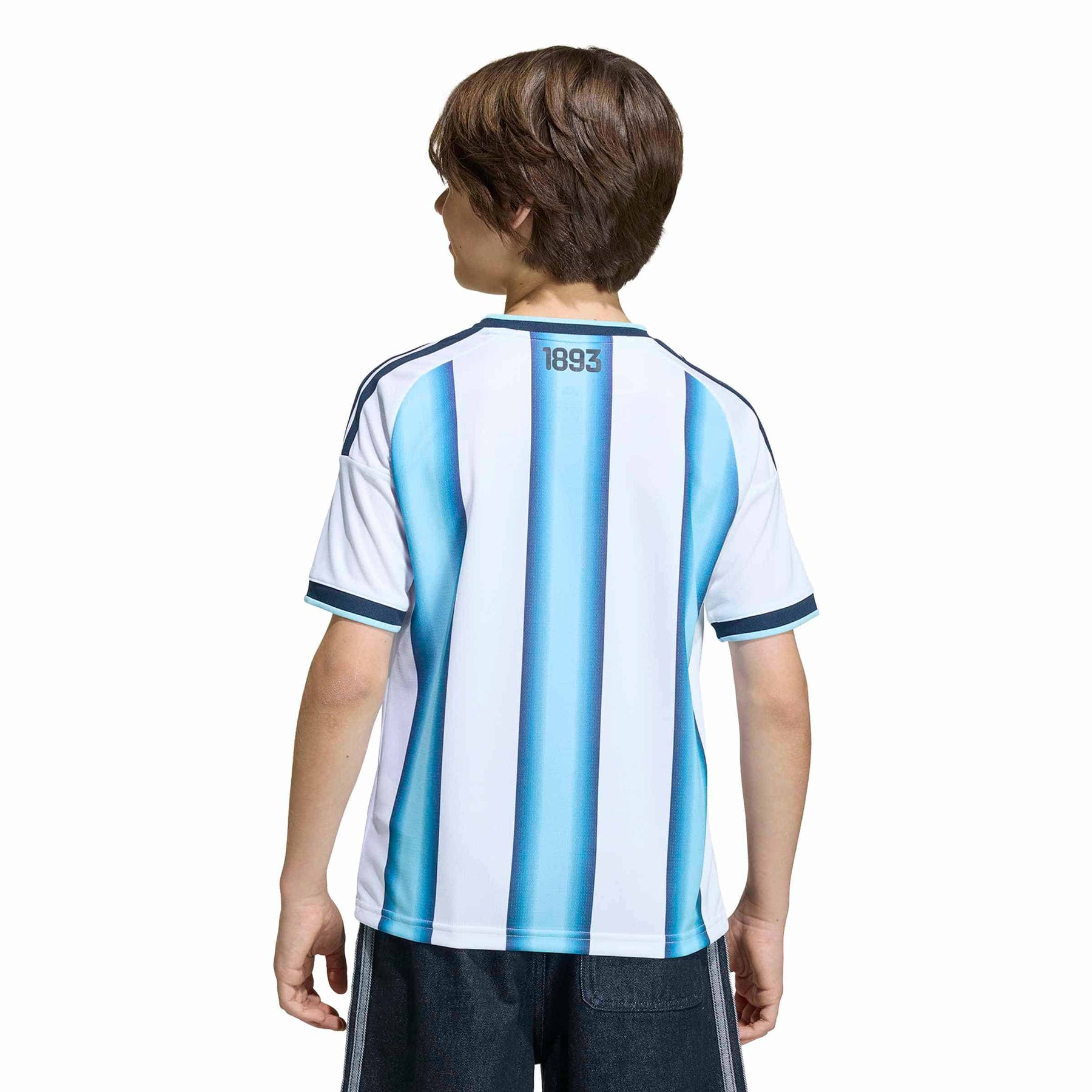 Camisa Infantil Argentina 2026 Home Com Patch Campeão