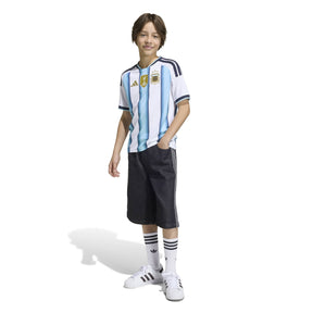 Camisa Infantil Argentina 2026 Home Com Patch Campeão