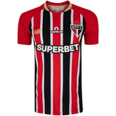 Camisa São Paulo Away 25/26 - Vermelha e Preta