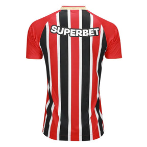 Camisa São Paulo Away 25/26 Jogador - Vermelha e Preta