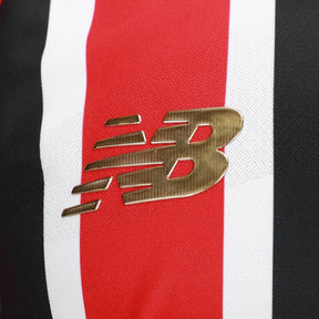 Camisa São Paulo Away 25/26 Jogador - Vermelha e Preta