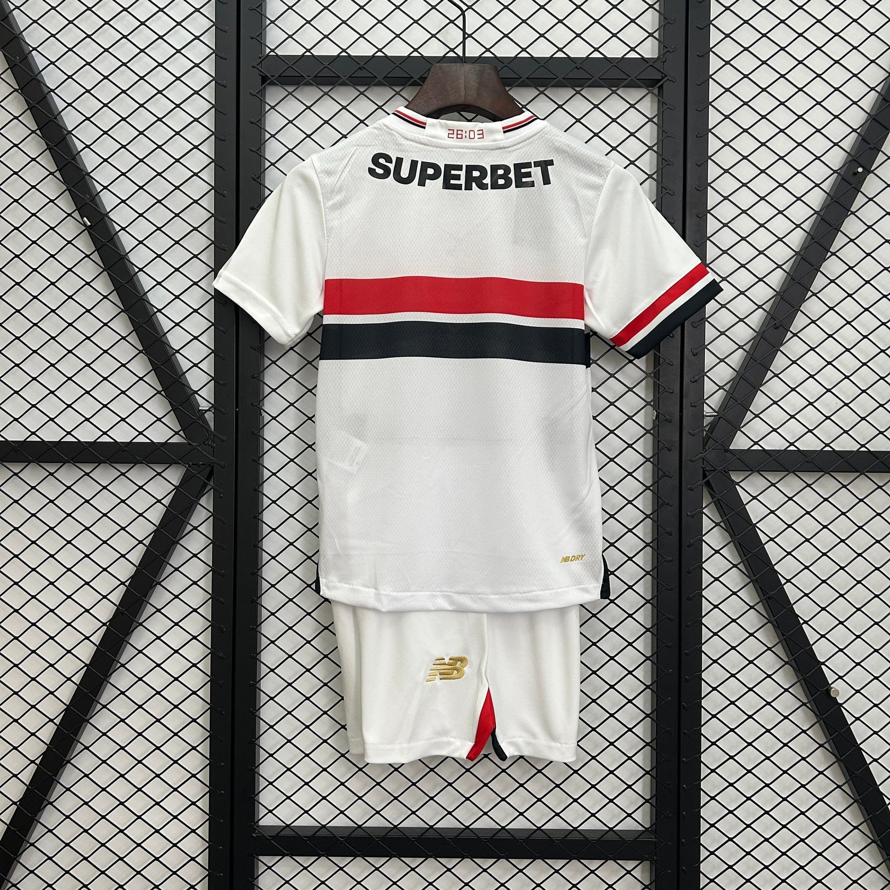 Kit Infantil São Paulo 25/26 New Balance - Branco