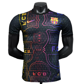 Camisa Barcelona 25/26 Edição Especial - Preto, Amarelo e Vermelho - Versão Jogador