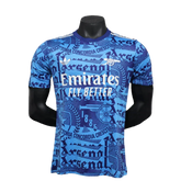 Camisa pré-jogo do Arsenal 25/26 - Azul - Versão Jogador