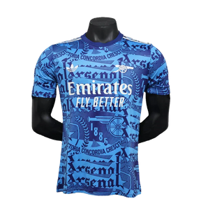 Camisa Arsenal 25/26 Pré-Jogo - Azul - Versão Jogador