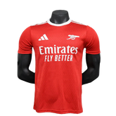 Camisa Arsenal 25/26 Pré-Jogo - Vermelho - Versão Jogador