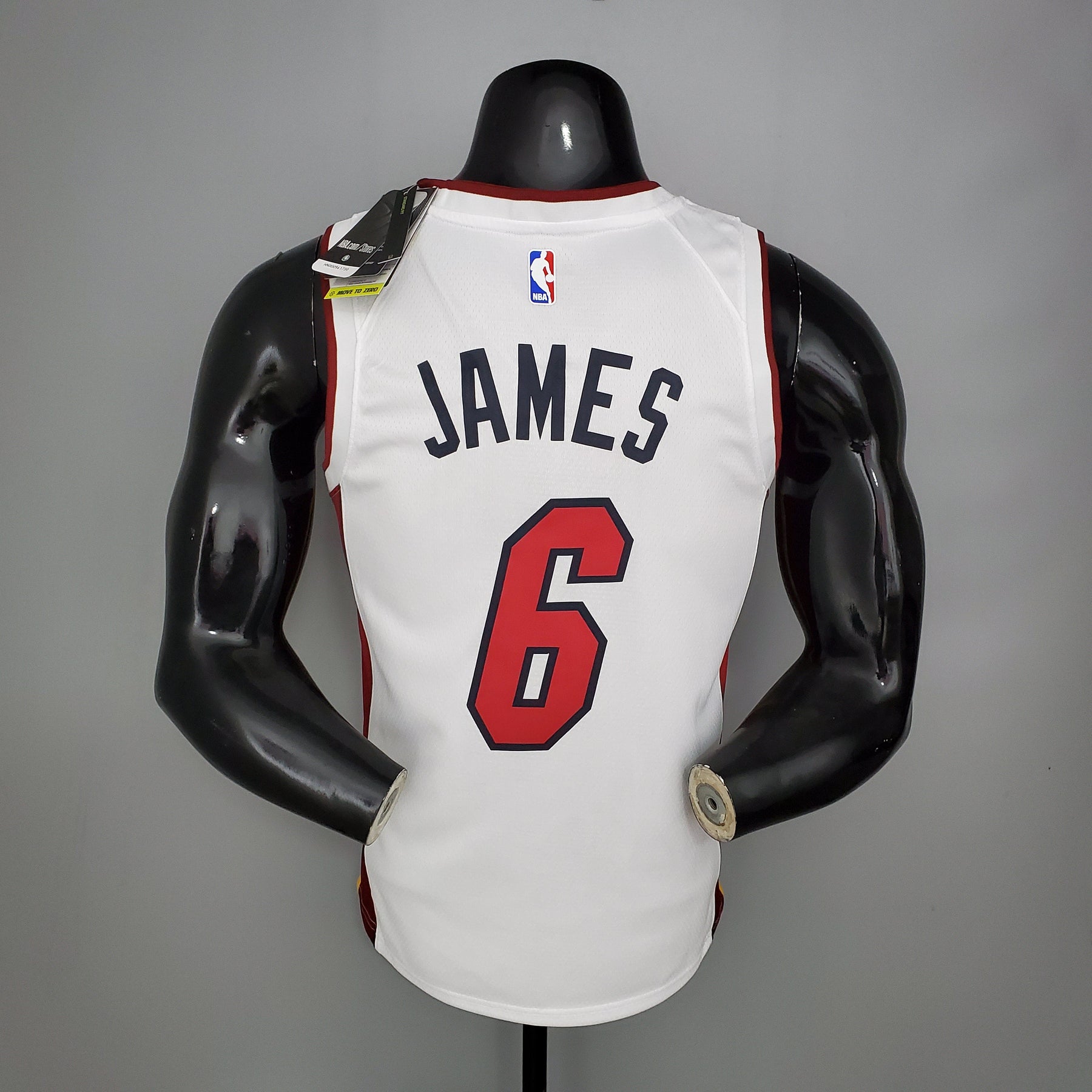 Camisa NBA Miami Heat #6 James - 75° Aniversário White