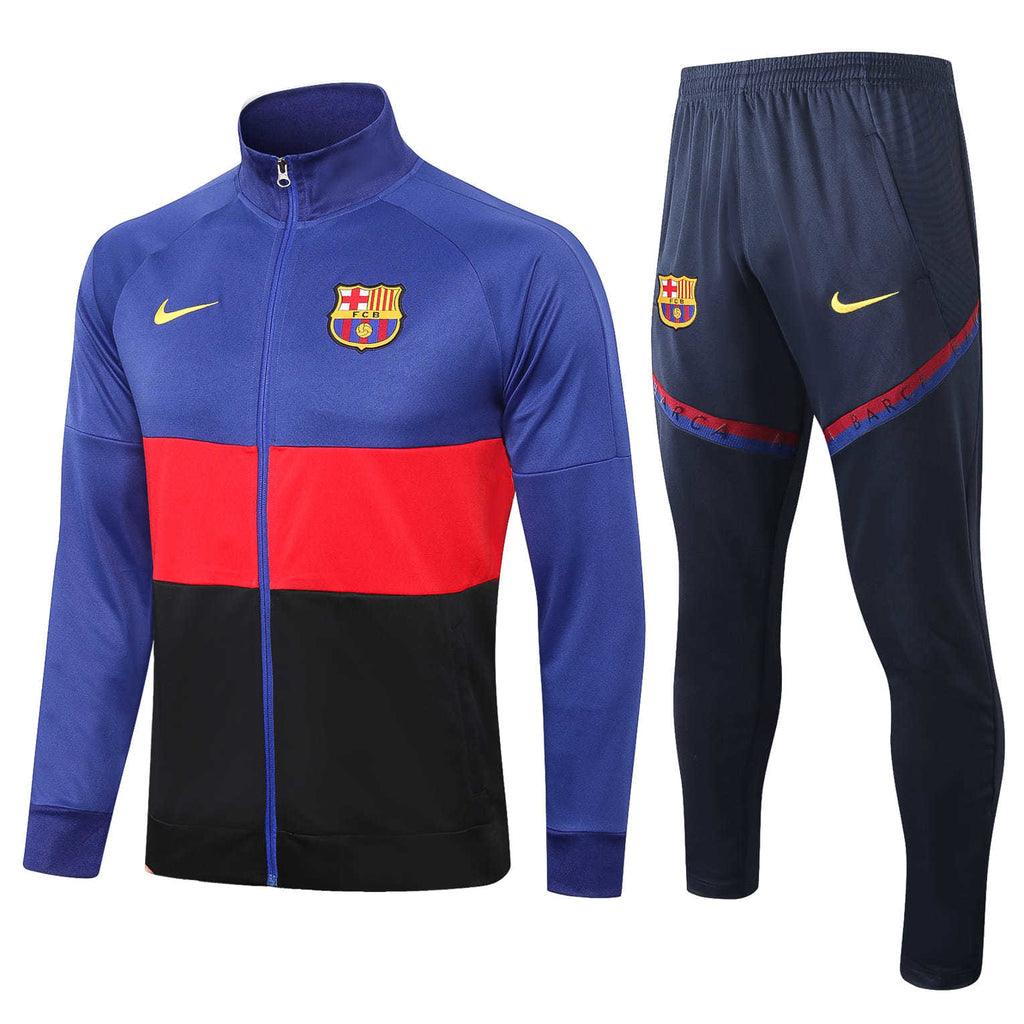 Conjunto Inverno Barcelona Azul e Vermelho Nike - Com Fecho