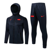 Conjunto Inverno França Azul Nike - Com Fecho e Capuz