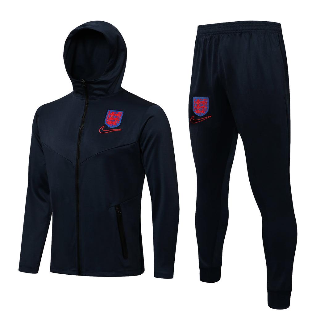 Conjunto Inverno Inglaterra Azul Escuro Nike - Com Capuz