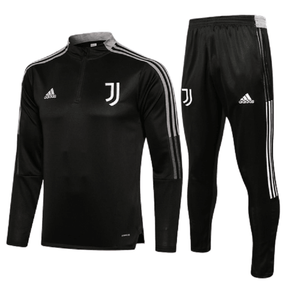 Conjunto Juventus  Preta Adidas - Com Ziper