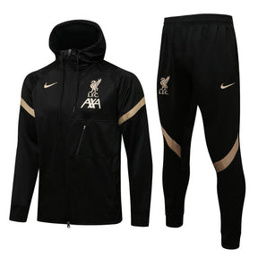 Conjunto Inverno Liverpool Preta Nike - Com Capuz