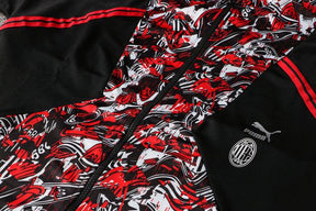 Conjunto Inverno Milan Preta e Vermelha Puma - Com Fecho