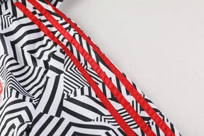 Corta-vento Manchester United Adidas - Branco e Preto