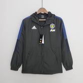 Corta-vento Manchester United Adidas - Preto e Azul